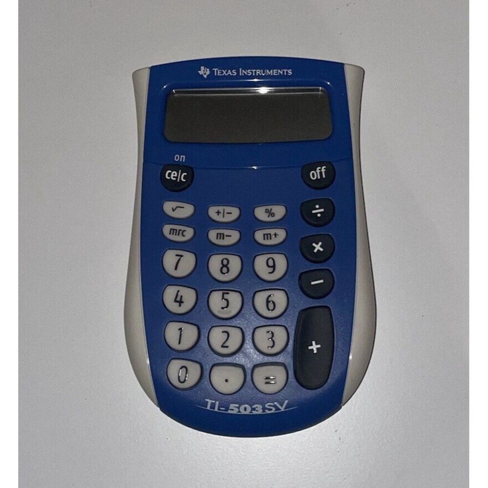 Texas Instruments TI-503 SV Standard Function Calculator 8 Digit Display